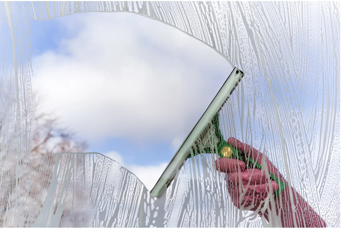 Proper glas en gevel na reiniging